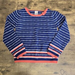 Gymboree Geo Srtipe‎ Sweater Girls M 7/8 Mod About Orange Line